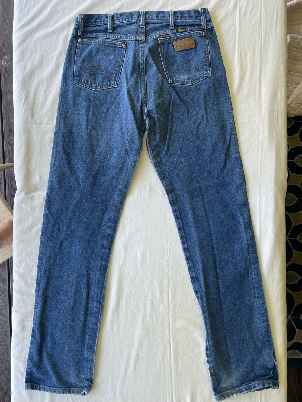 Wrangler Men's Slim Straight Jeans - Dark Blue Denim
